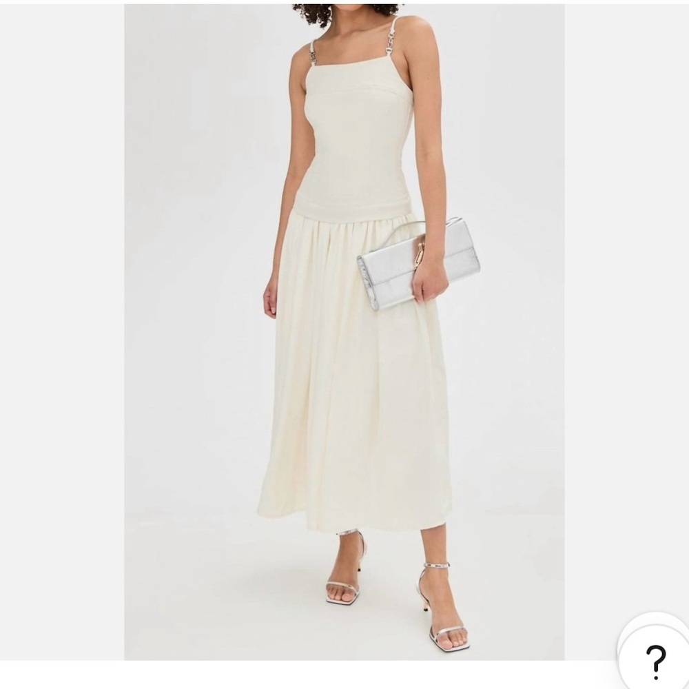 NWT En Saison Cream Maxi Dress with Chain Straps